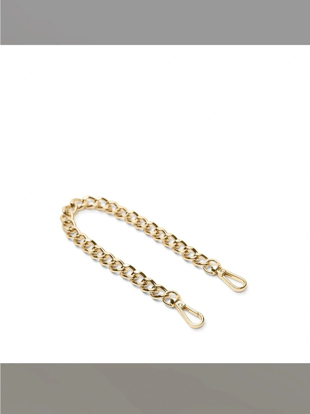 Gold Chain Bag Strap with Lobster Hooks - Women Accessories